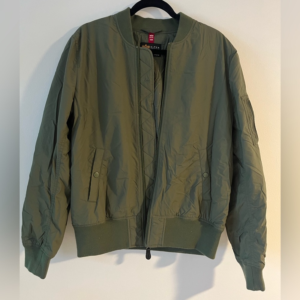 Alpha Industries Sage Green Flight Jacket